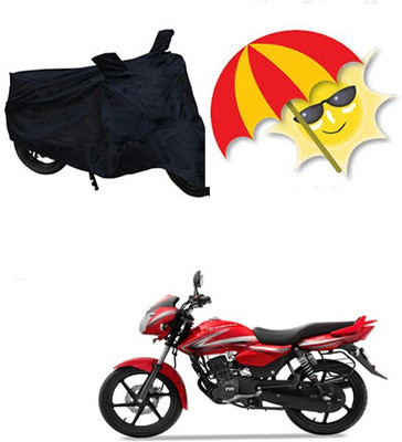 RPSENTTERPR Waterproof Two Wheeler Cover for TVS(Scooty Pep+, Black)