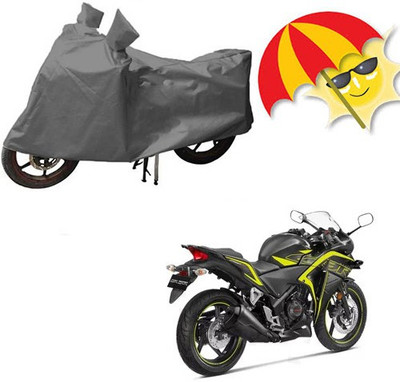 RPSENTTERPR Waterproof Two Wheeler Cover for Honda(CBR 1000RR, Grey)