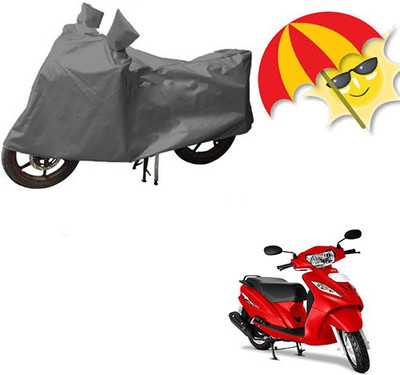 RPSENTTERPR Waterproof Two Wheeler Cover for TVS(Wego, Grey)