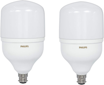 PHILIPS 50 W Basic Arbitrary B22 LED Bulb(White, Pack of 2)