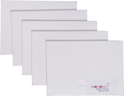 NOZOMI 5-CANVAS Cotton Soft Touch Board Canvas (Set of 5)(White)