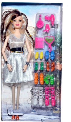 mohini collection Foldable doll Dress set @ White(White)