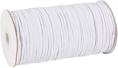 KnottyThread Elastic Thread and Cord White Elastic(10 m)