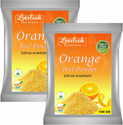Lovelook Orange Peel Powder for Glowing Skin & Removing Pimples, Scars & Boosten Collagen(200 g)
