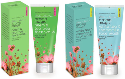 20% OFF on Aroma Magic Neem And Tea Tree ,White Tea & Chamomile Pack of 2 Face Wash(200 ml) 20% OFF on Aroma Magic Neem And Tea Tree ,White Tea & Chamomile Pack of 2 Face Wash(200 ml)