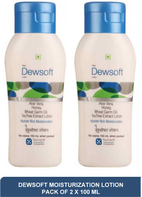 DEWSOFT Lotion - moisturizer for glowing skin(pack of 2)100ml(200 ml)