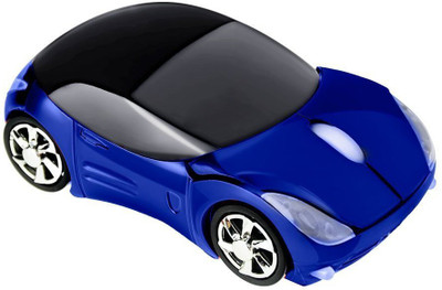 microware Wireless Computer Mouse 2.4GHz Wireless 3D Sports Racing Car Shaped Optical PC Mouse USB Laptop Tablet Mouse Computer Cordless Gaming Mouse for Home Office Wireless Ambidextrous Optical  Gaming Mouse(2.4GHz Wireless, Black, Blue, Red)