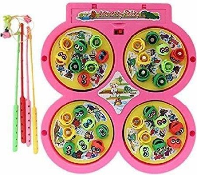 mega star omplete family entertainment set for kids fish catching game(Multicolor)