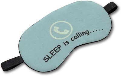 Crazy Corner Sleep is Calling Printed Grey with comfortable headband Eye Masks (7.4 * 4 Inches) For Improved Sleeping patterns/Ideal For Women, Men, Teen, Kids Eye Shade(Blue)
