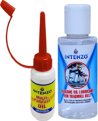 intenzo Silicon Lubricant oil for treadmills Belt with Multi purpose Oil Manual Pump(140 g Pack of 2)