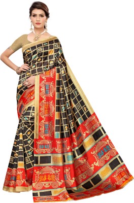 Blissta Printed, Dyed Bollywood Art Silk Saree(Multicolor)