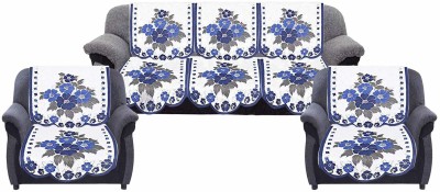 Crafting Bear Polycotton Embroidered Sofa Cover(Blue Pack of 10)