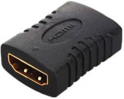 TECHON HDMI To HDMI Female Converter Adapter USB Adapter(Black)