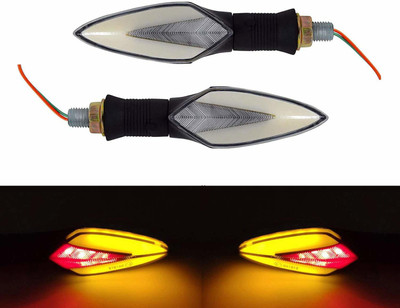 X-speed Front, Rear LED Indicator Light for Universal For Bike Universal For Bike(Amber)