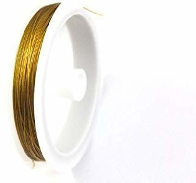 Crafto Gear Wire Gold for Jewellery Making Pack of 1 roll