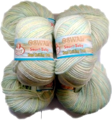 Oswal wool Smart Baby Wool Hand Knitting Soft Fingering Crochet Hook Multi Colour 12pcs (300gms) Shade no.34 25gm Each Ball