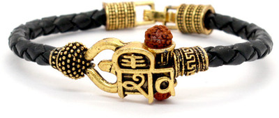 Gresha Enterprise Brass, Leather Brass Kada
