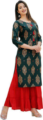 zuberiya Women Kurta Sharara Set