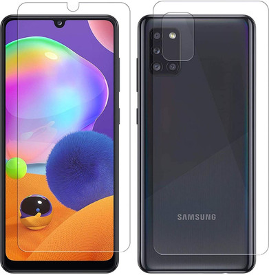 ISHANGEL Front and Back Screen Guard for samsung galaxy a31 Gorilla Hammer Proof, flexible fiber unbreakable Screen Protector, [Not a Tempered Glass](Pack of 1)