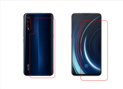 BPR Front and Back Screen Guard for Vivo iQOO (8GB RAM + 256GB)(Pack of 3)