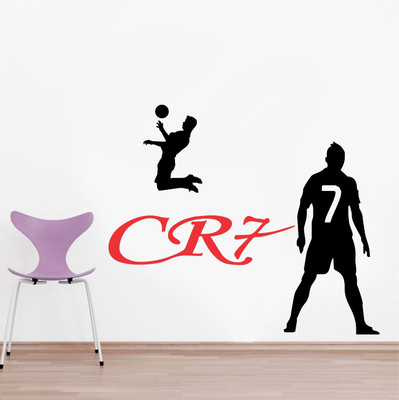 StickerYard 58 cm CR7 Ronaldo Self Adhesive Sticker(Pack of 1)