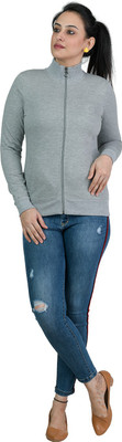 Kaily Full Sleeve Solid Women Sweatshirt