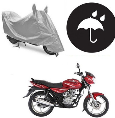 SANJU Waterproof Two Wheeler Cover for Bajaj(Discover 125 DTS-i, Silver)