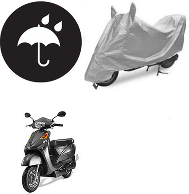 saanvi Waterproof Two Wheeler Cover for Indus(Yo Spark, Silver)