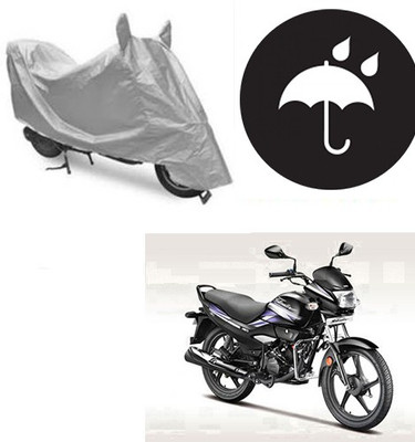 SANJU Waterproof Two Wheeler Cover for Hero(Super Splendor, Silver)