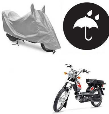 SANJU Waterproof Two Wheeler Cover for TVS(Heavy Duty Super XL, Silver)