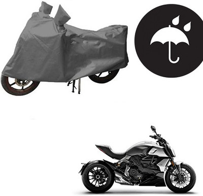 RPSENTTERPR Waterproof Two Wheeler Cover for Ducati(Hypermotard, Grey)