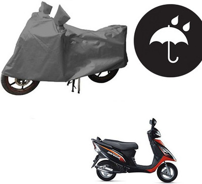 RPSENTTERPR Waterproof Two Wheeler Cover for TVS(Victor GLX, Grey)