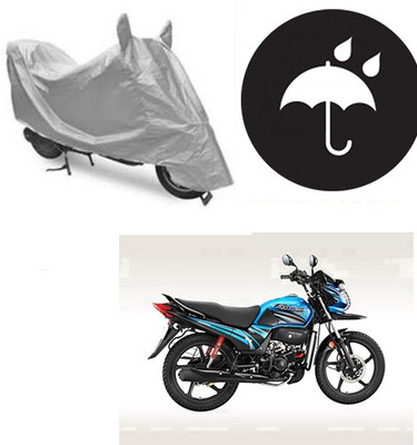 SANJU Waterproof Two Wheeler Cover for Honda(Passion Pro TR, Silver)