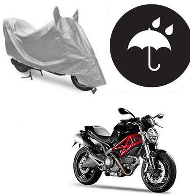 RPSENTTERPR Waterproof Two Wheeler Cover for Ducati(Monster 796 S2R, Silver)
