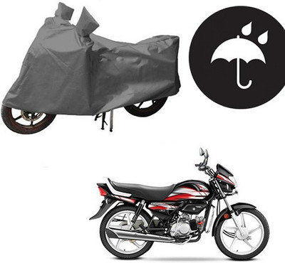 RPSENTTERPR Waterproof Two Wheeler Cover for Hero(CD deluxe, Grey)