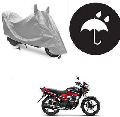 SANJU Waterproof Two Wheeler Cover for Honda(CB Shine, Silver)