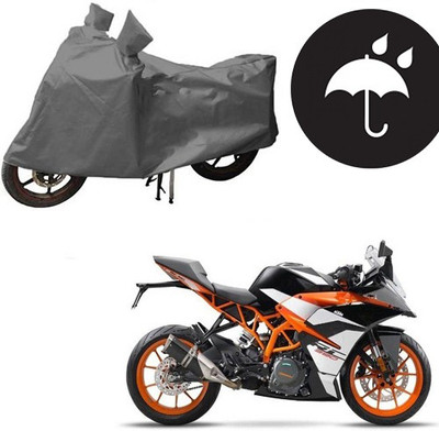 RPSENTTERPR Waterproof Two Wheeler Cover for KTM(RD 350, Grey)