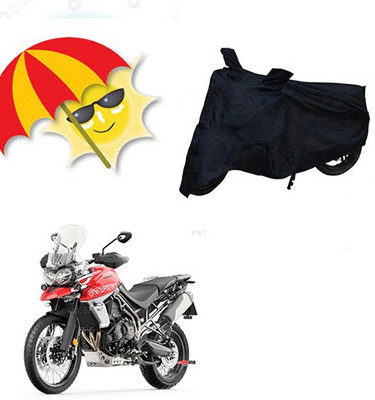 SANJU Waterproof Two Wheeler Cover for Triumph(Tiger 800 XCA, Black)