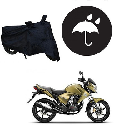 SANJU Waterproof Two Wheeler Cover for Honda(Unicorn Dazzler, Black)