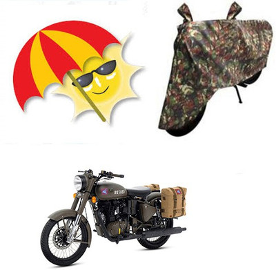SANJU Waterproof Two Wheeler Cover for Royal Enfield(Classic 500, Multicolor)