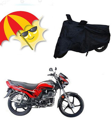 SANJU Waterproof Two Wheeler Cover for Honda(Passion Plus, Black)