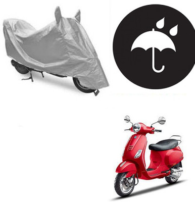 RPSENTTERPR Waterproof Two Wheeler Cover for Piaggio(Vespa VXL, Silver)