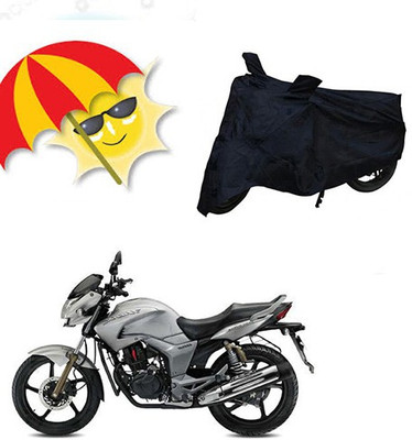 SANJU Waterproof Two Wheeler Cover for Hero(Hunk, Black)