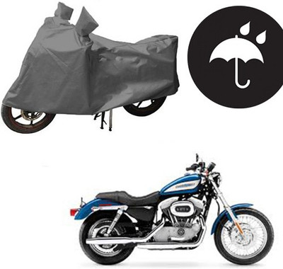 RPSENTTERPR Waterproof Two Wheeler Cover for Harley Davidson(XL 1200, Grey)