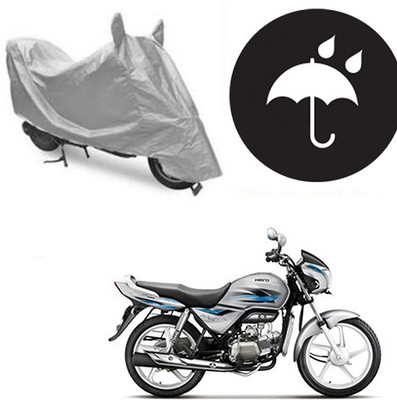 SANJU Waterproof Two Wheeler Cover for Hero(Splendor Pro, Silver)