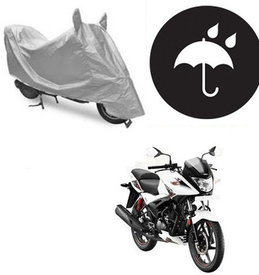 RPSENTTERPR Waterproof Two Wheeler Cover for Hero(Ignitor, Silver)
