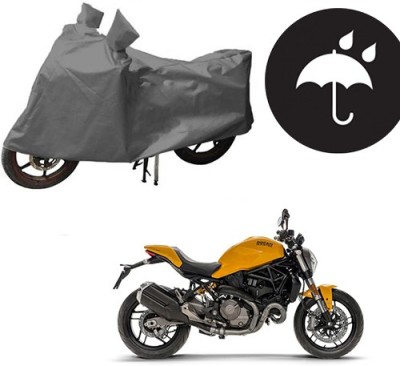 RPSENTTERPR Waterproof Two Wheeler Cover for Ducati(Monster 821, Grey)