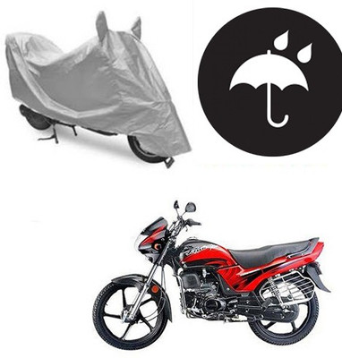 SANJU Waterproof Two Wheeler Cover for Honda(Passion Plus, Silver)