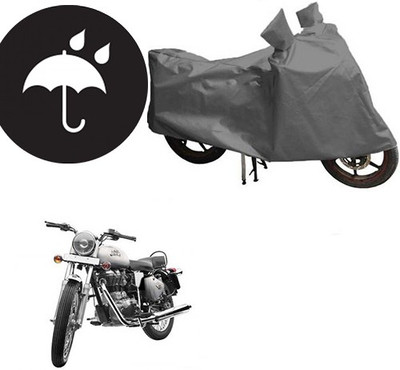 RPSENTTERPR Waterproof Two Wheeler Cover for Royal Enfield(Classic 500, Grey)