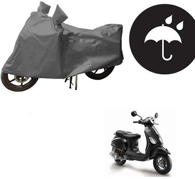 RPSENTTERPR Waterproof Two Wheeler Cover for Piaggio(Vespa, Grey)